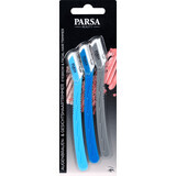 Parsa Beauty Wenkbrauw- en gezichtshaartrimmer, 3 stuks