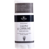 Déodorant au cèdre et au charbon, 60 g, Trio Verde