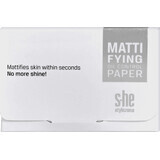 S-he colour&amp;style Sebum matterend papier 198/001, 50 st.