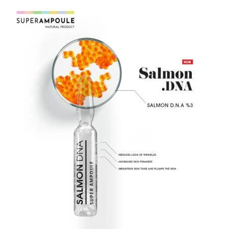 Concentrated antiaging ampoules, with hyaluronic acid from salmon caviar, Bio Balance, 10 x 2 ml