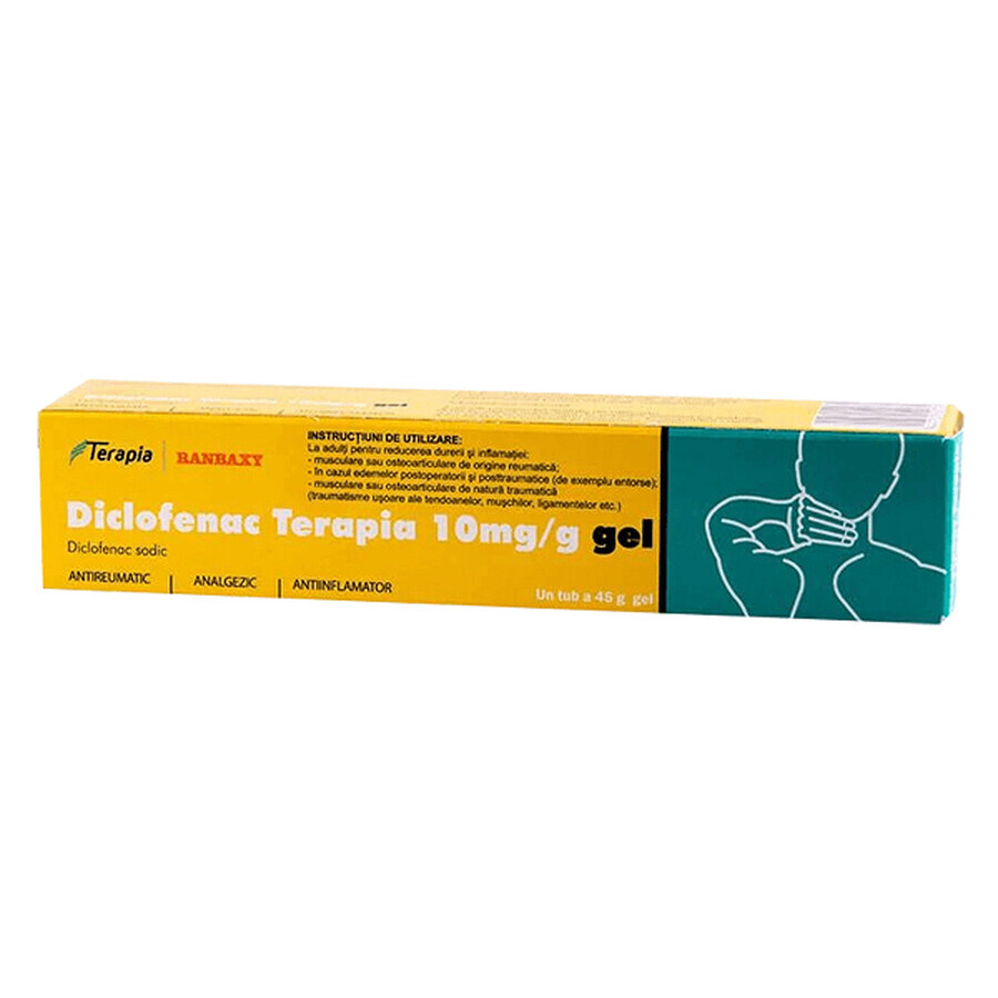 Diclofenac gel 1%, 45 g, Terapia