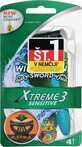 Wilkinson xtreme 3 gevoelig scheerapparaat, 4 stuks