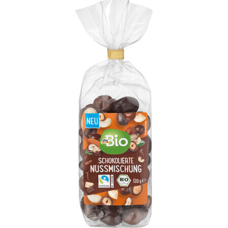 Nueces recubiertas de chocolate DmBio ECO, 120 g