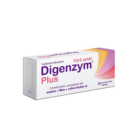 Digenzym Plus without sugar, 20 tablets, Labormed