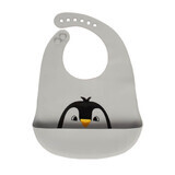 Silicone bib, 6 months+, Grey, Sevi baby