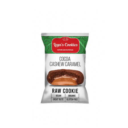 Leya's Organic Cashew, Caramel and Cocoa Cookies, 25 g, Leya's