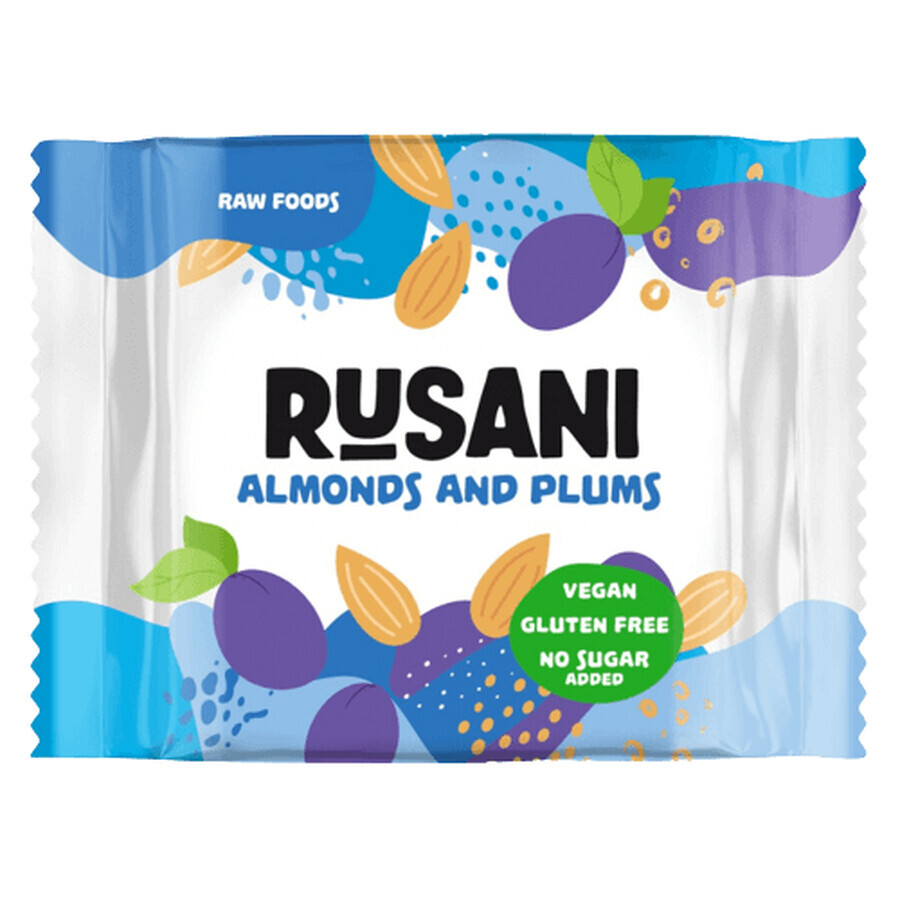 Veganistische koekjes met amandelen en pruimen, 40 g, Rusani