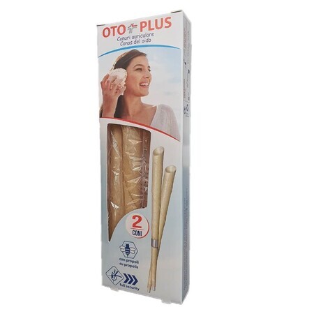 Oorkegels voor volwassenen Otoplus, 2 stuks, Hovan Natur