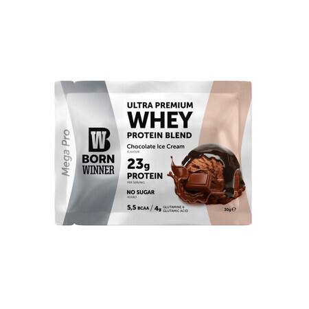 Proteinpulver mit 69% BCAA und Schokolade, 30 g, Born Winner