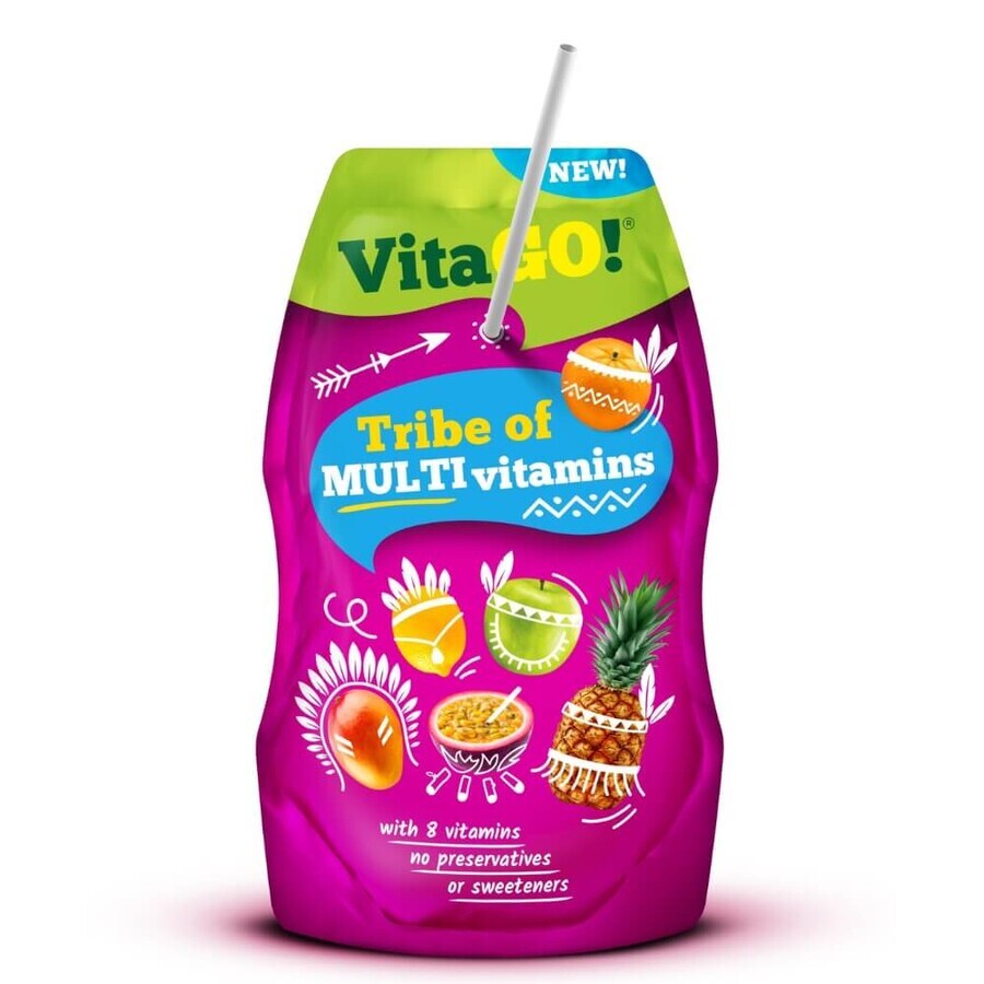 Juice with multivitamins, 200 ml, Vitago