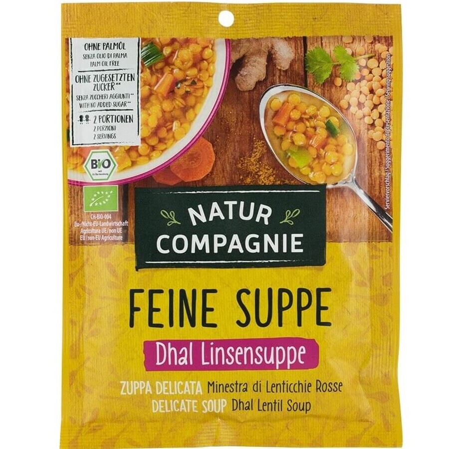 Biologische crème van linzensoep, 60 g, Natur Compagnie