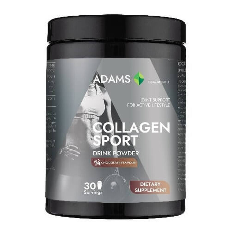 Collageen Sport Active Line Instant poeder met chocoladesmaak, 600 g, Adams