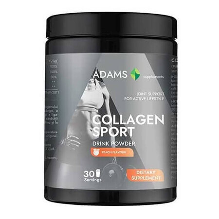 Collageen Sport Active Line Instant poeder met perziksmaak, 600 g, Adams