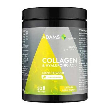 Collageen HA Active Line Vanille Instant Poeder, 600 g, Adams