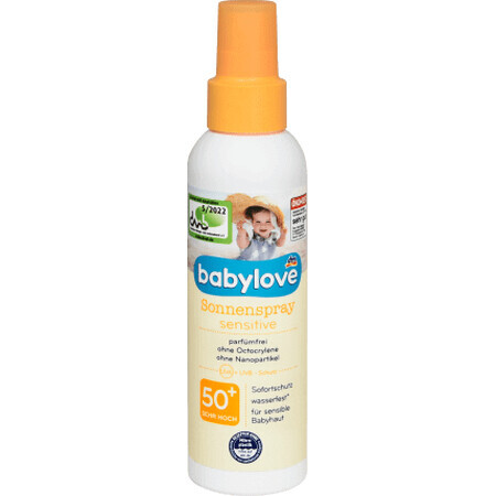 Babylove Zonnebrandspray Gevoelige Huid SPF 50+, 150 ml, 150 ml