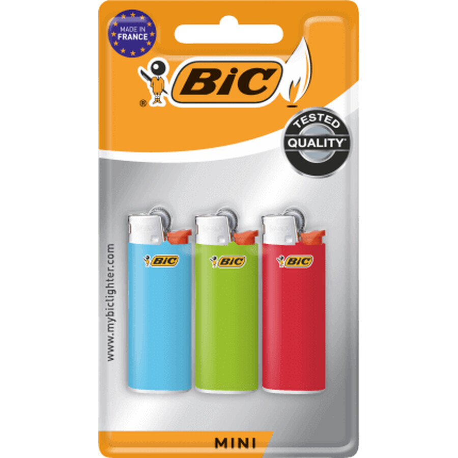 Briquets BIC Mini, 3 pièces