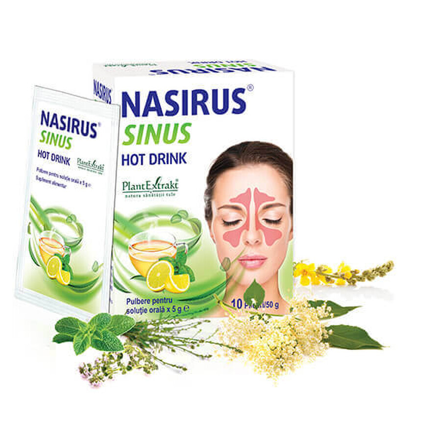 Nasirus Sinus Hot Drink x 10plic, Plant E 