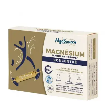 Marine magnesium hyposodic concentrate, 20 vials, Algosource