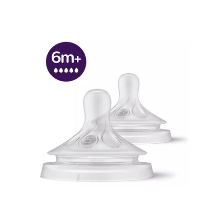 Tétine Natural Response Fast Flow, 6 mois et plus, Philips Avent