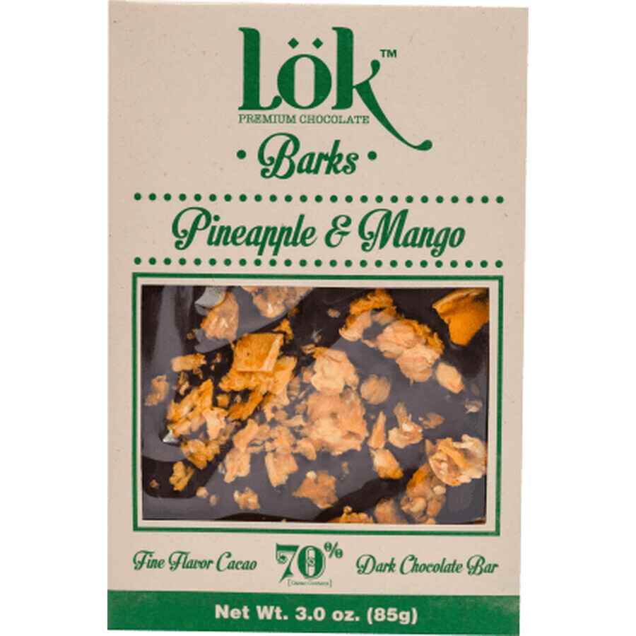 Lök Chocolade met ananas en mango, 85 g