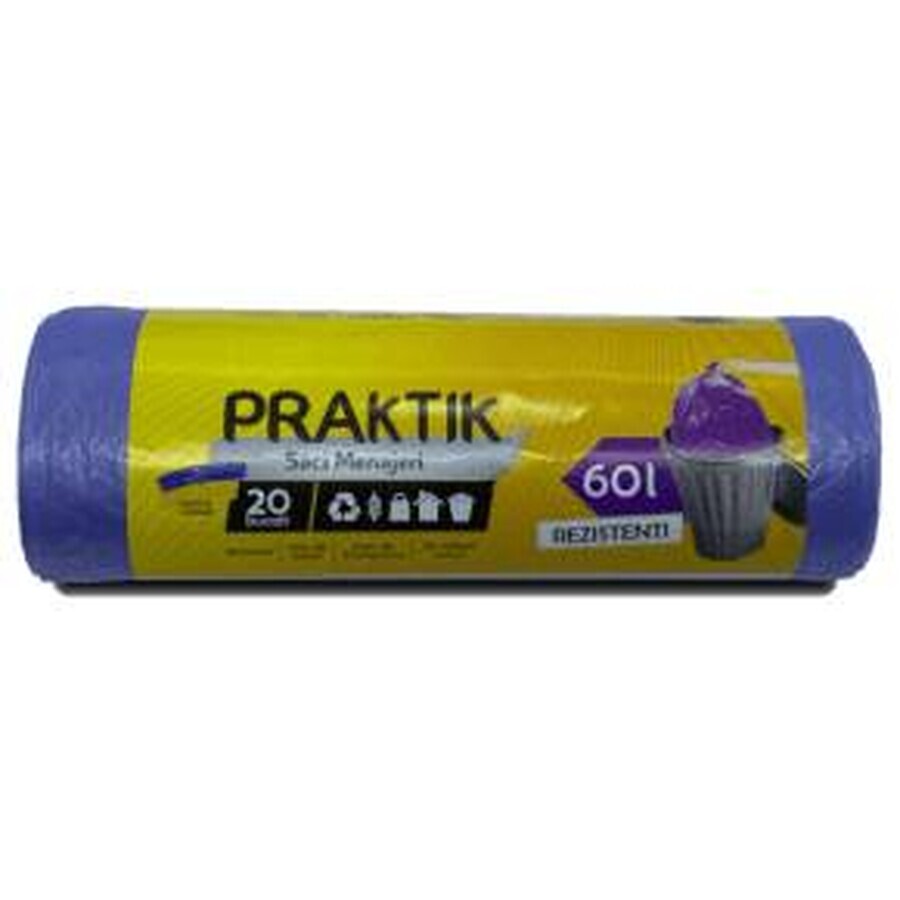 Praktik Sacs ménagers 60L, 20 pcs