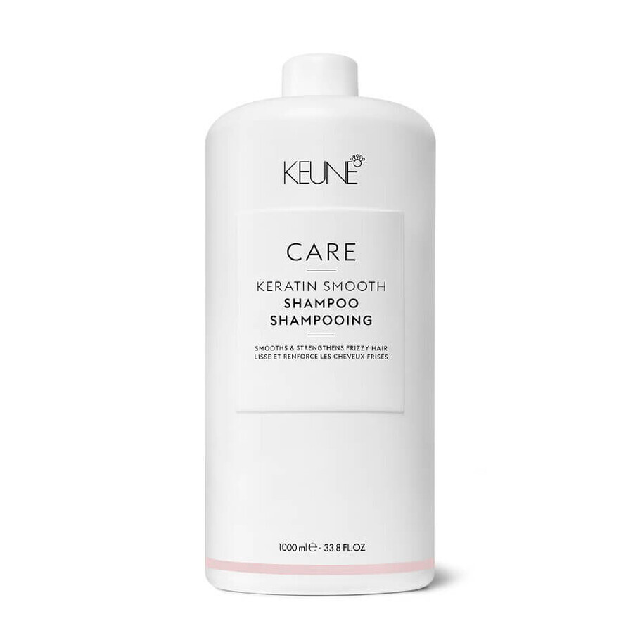 Shampooing pour cheveux cassants Keratin Smoothing Care, 1000 ml, Keune