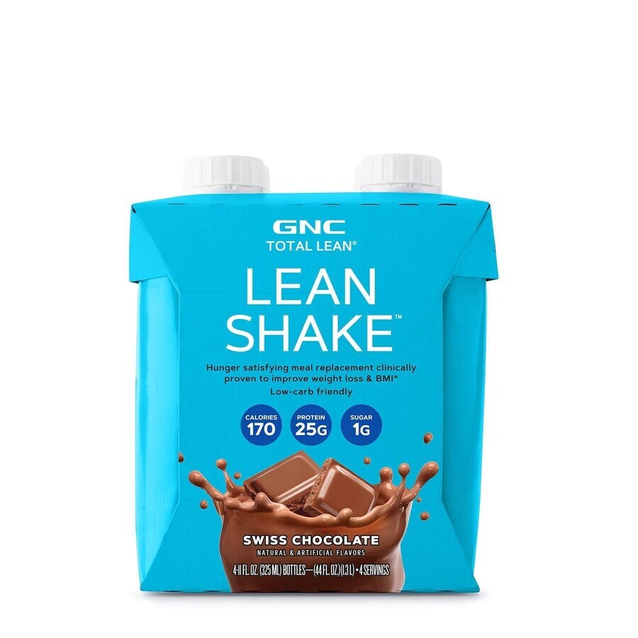 Gnc Total Lean Lean Shake 25 Con Sabor Chocolate Suizo, 325 Ml