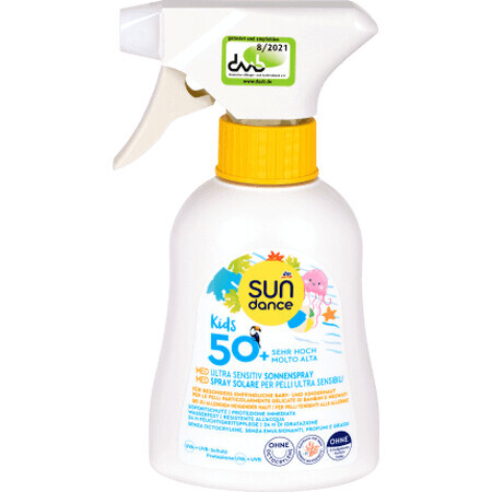 Sundance Spray cu protecție solară ultra sensitiv pentru copii, 200 ml