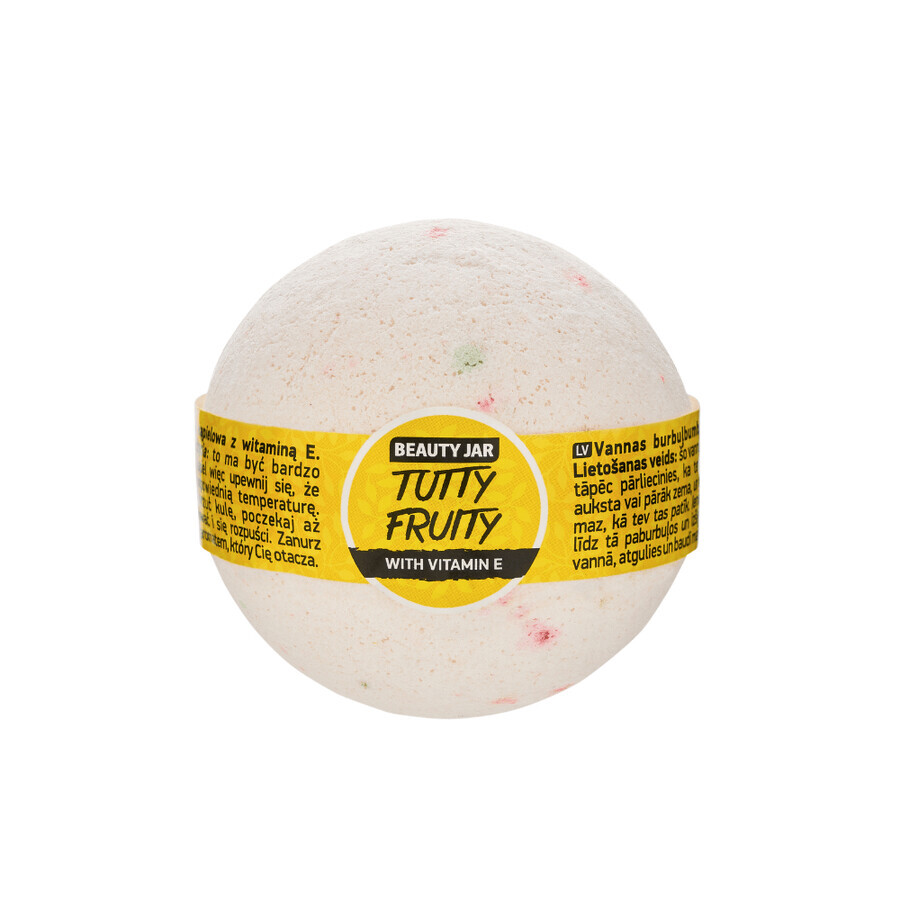 Tutty Fruity Vitamin E Bath Ball, 150 g, Beauty Jar