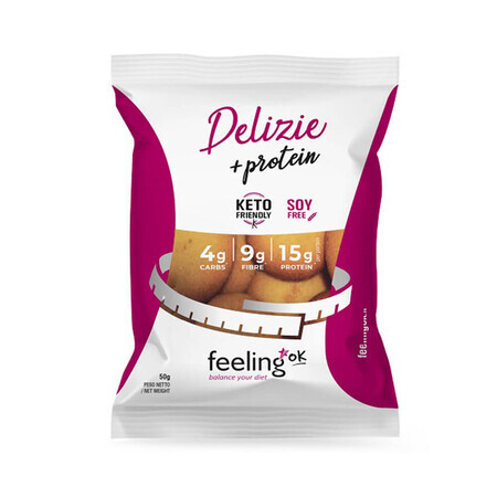 Koolhydraatarme Abrikozen Delight Koekjes, 50 g, Feeling Ok