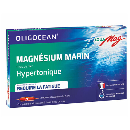 Aquamag Marine Magnesium, 20 vials, Oligocean