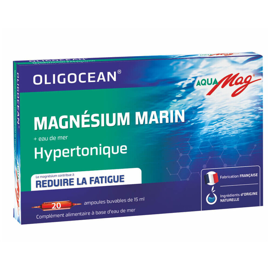 Aquamag Marine Magnesium, 20 vials, Oligocean