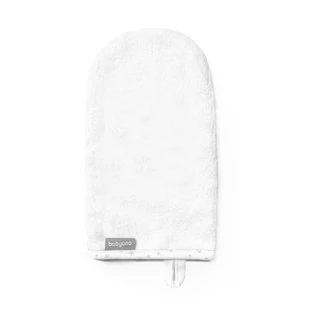 Guante de baño de bambú, Blanco, Babyono