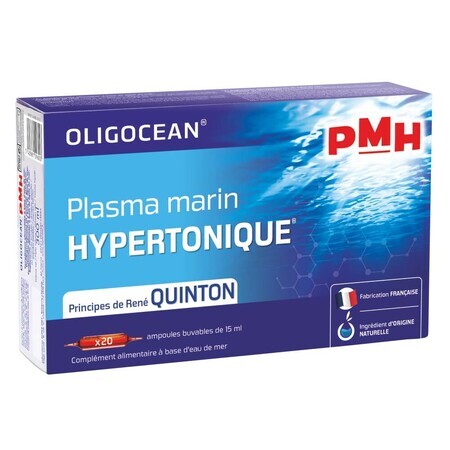 Quinton Hypertonic Marine Plasma, 20 vials, Oligocean