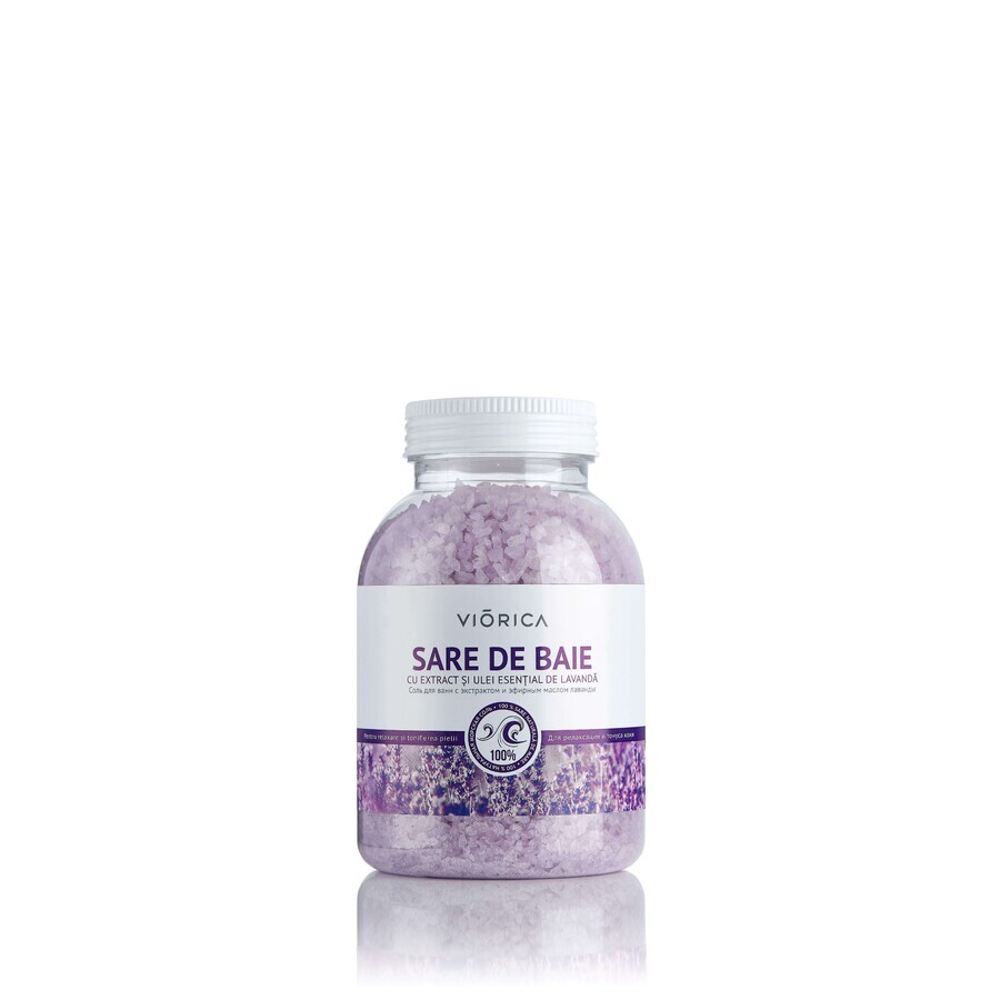 Sel de bain à la lavande, 1000 gr, Viorica