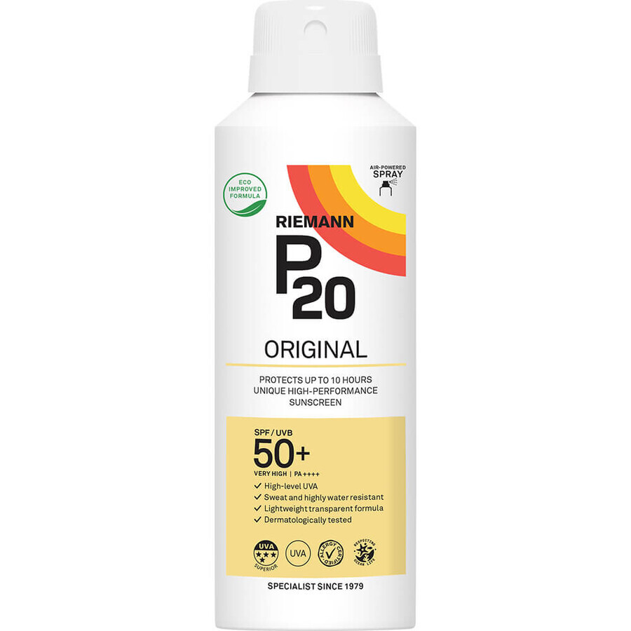 Zonnebeschermingsspray SPF 50+ Original, 150 ml, Riemann P20