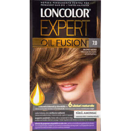 Loncolor Expert Ammoniakvrije haarverf Oil Fusion 7.0 middenblond, 1 st