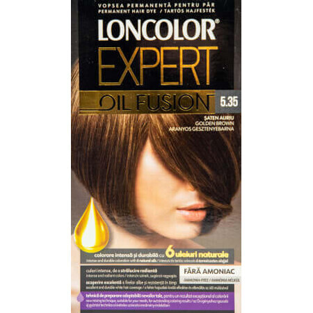 Loncolor Expert Tintura per capelli senza ammoniaca Oil Fusion castano dorato, 1 pz