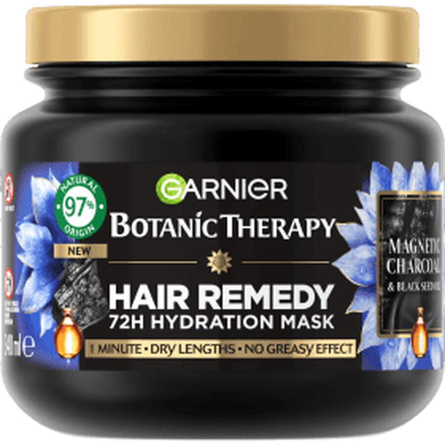 Garnier Botanic Therapy Magnetic Charcoal & Schwarzkümmelöl feuchtigkeitsspendende Haarmaske, 340 ml