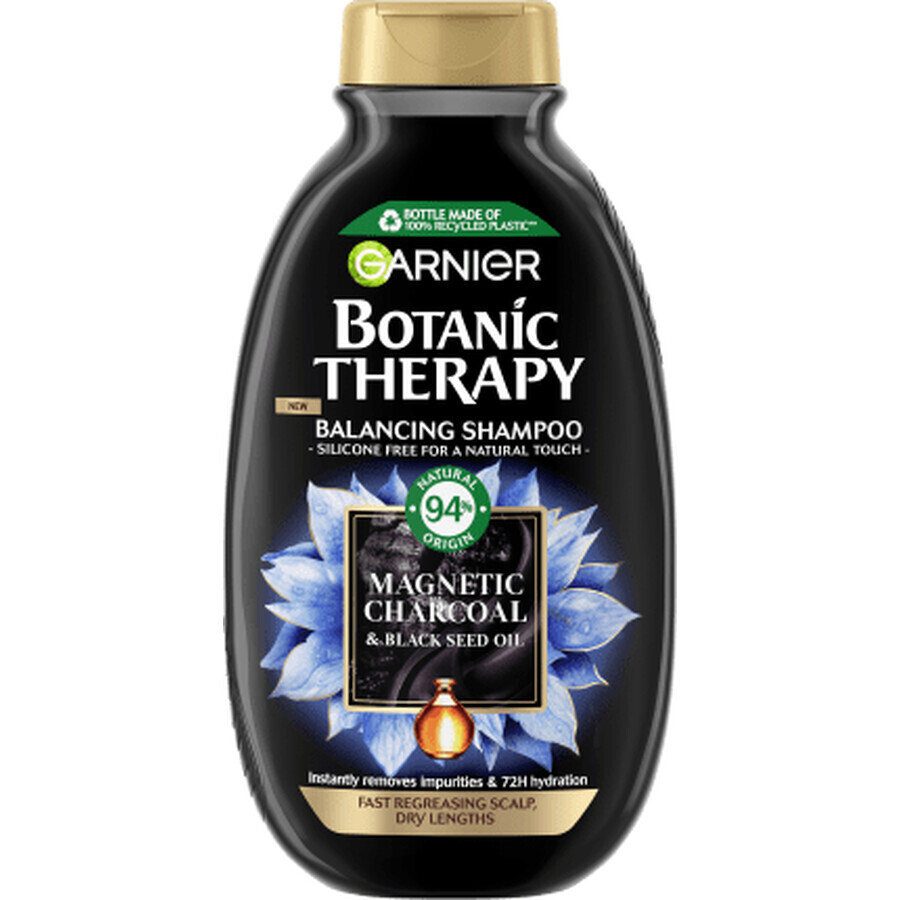 Garnier Botanic Therapy Shampoo Magnetic Charcoal & Schwarzkümmelöl, 250 ml