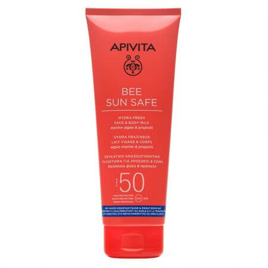 Bee Sun Safe Lotion de protection solaire pour le corps et le teint SPF50, 200 ml, Apivita