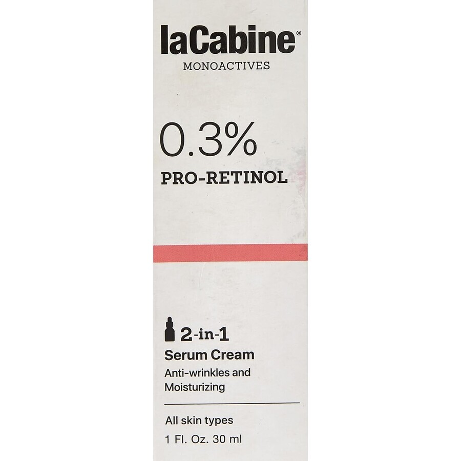 Ser-crème Monoactives 0,3% Pro-Retinol, 30 ml, La Cabine