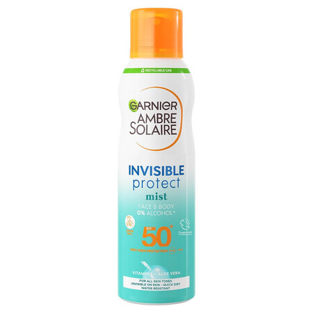 Körperspray Invisible Protect Ambre Solaire, LSF 50, 200 ml, Garnier