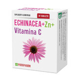 Echinacea + Zinco + Vitamina C, 30 capsule, Parapharm