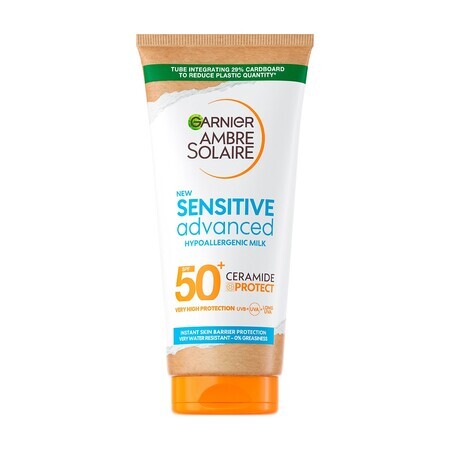 Körpermilch für Erwachsene Sensitive Advanced Ambre Solaire, LSF 50+, 175 ml, Garnier