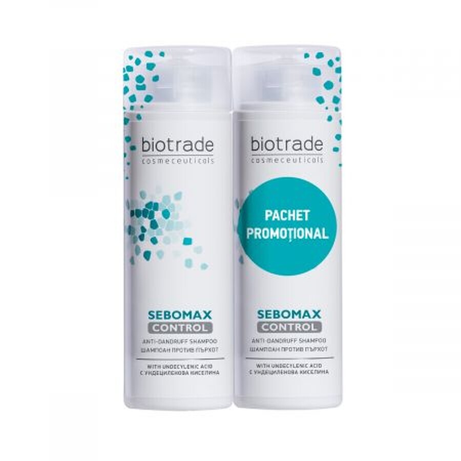 Biotrade Sebomax Control Shampooing antipelliculaire, 200 + 200 ml