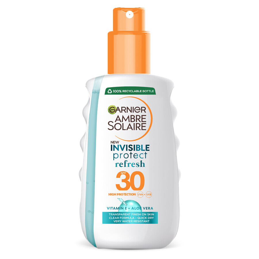 Invisible Protect Ambre Solaire Körperspray, LSF 30, 200 ml, Garnier