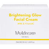 Muldream Crema illuminante per ragazze con AHA e Vitamina C, 50 ml