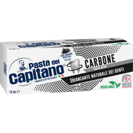 Pasta del Capitano Dentifricio al carbone, 75 ml