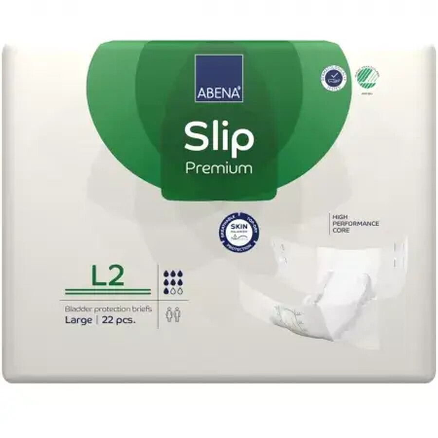 Volwassenen luiers Slip L2 Premium, 22 stuks, Abena